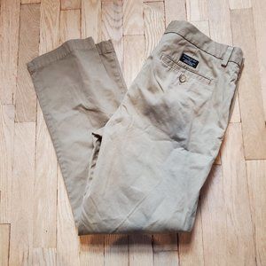 Banana Republic Khaki Tan Aiden Chino 100% Cotton Pants Men's Size 34x32
